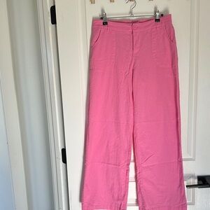 SHEIN Pink Wide Leg Pants